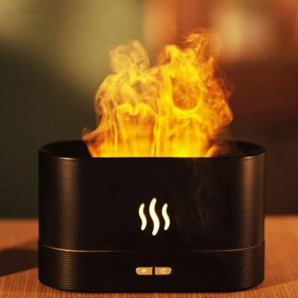 Black Big FH2 Flame Aroma Humidifier Diffuser Lamp for room freshener - Image 3