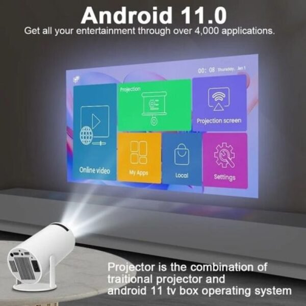 HY300 Mini Android Projector - Image 8