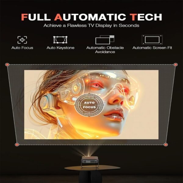 VOPLLS R1 Projector built in Android , Bluetooth WIFI System - Image 4