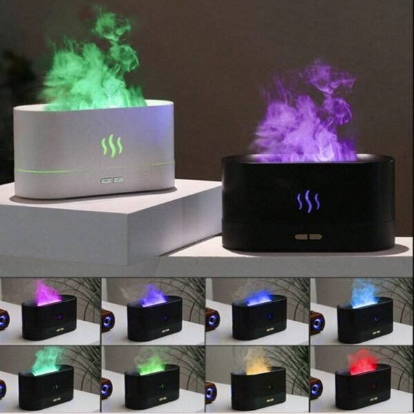 White Big FH2 Flame Aroma Humidifier Diffuser Lamp for room freshener - Image 5